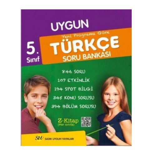 5. Sınıf Türkçe Soru Bankası Sadık Uygun Yayınları