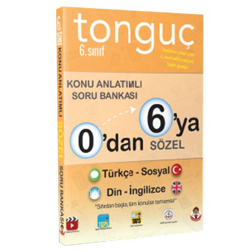 6. Sınıf 0\'dan 6\'ya Sözel Konu Anlatımlı Soru Bankası Tonguç Akademi Yayınları