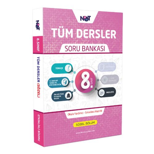 8. Sınıf LGS Tüm Dersler Sözel Soru Bankası Binot Yayınları