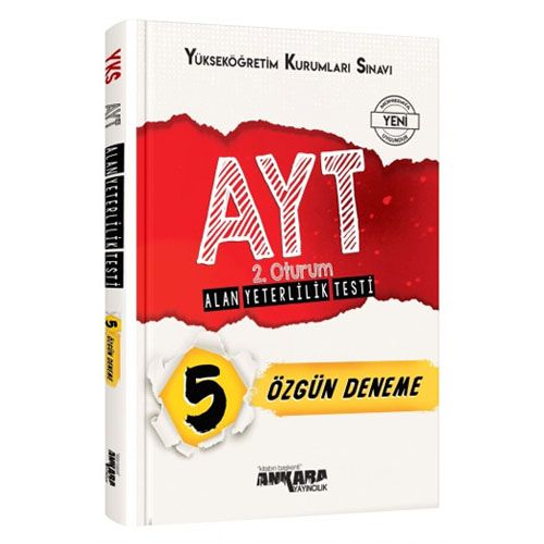 YKS 2. Oturum AYT 5 Özgün Deneme Ankara Yayıncılık