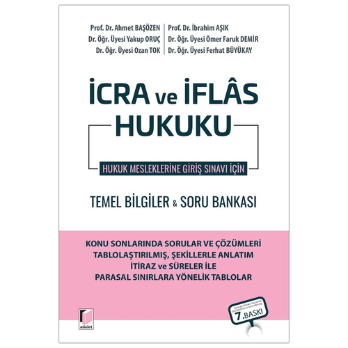 İcra ve İflas Hukuku Temel Bilgiler Soru Bankası - Ahmet Başözen