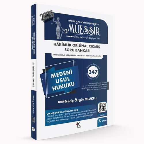 MÜESSİR Hakimlik Medeni Usul Hukuku Çıkmış Soru Bankası Temsil Kitap Yayınları 2025