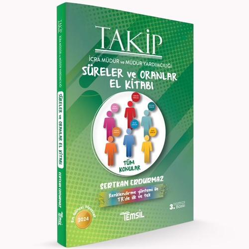 TAKİP İcra Müdür ve Müdür Yardımcılığı Süreler ve Oranlar El Kitabı Temsil Kitap Yayınları 2023