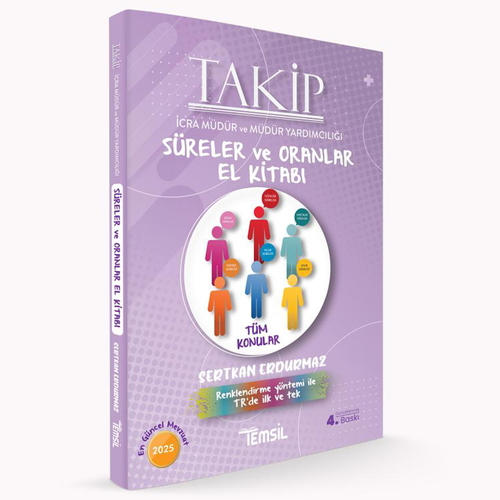 TAKİP İcra Müdür ve Müdür Yardımcılığı Süreler ve Oranlar El Kitabı Temsil Kitap Yayınları 2025
