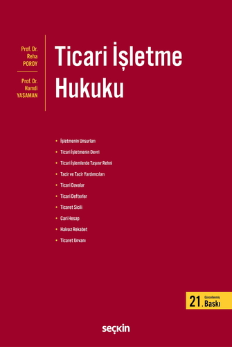 Ticari İşletme Hukuku - Hamdi Yasaman, Reha Poroy