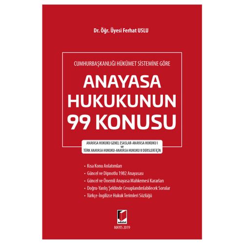 Anayasa Hukukunun 99 Konusu - Ferhat Uslu