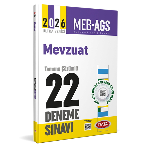 AGS Mevzuat Tamamı Çözümlü 22 Deneme Sınavı Data Yayınları 2026