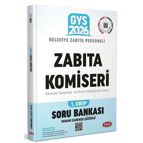 GYS Belediye Zabıta Personeli Zabıta Komiseri 1. Grup Soru Bankası Data Yayınları 2026