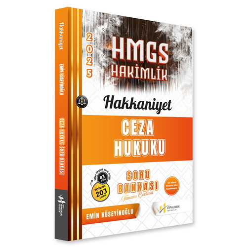 HMGS Hakimlik Hakkaniyet Ceza Hukuku Genel Hükümler Soru Bankası VİPHukuk Yayınları 2025