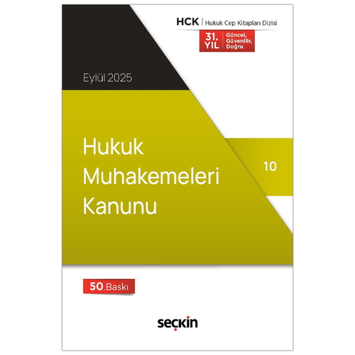 Hukuk Muhakemeleri Kanunu - Seçkin Yayınevi Kanun Metinleri Eylül 2025
