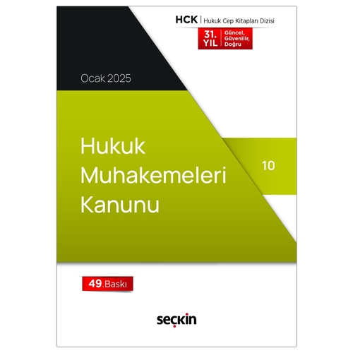 Hukuk Muhakemeleri Kanunu - Seçkin Yayınevi Kanun Metinleri Ocak 2025