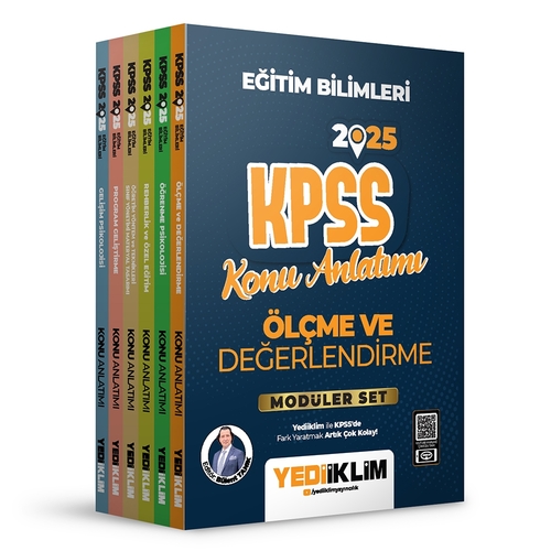 KPSS Eğitim Bilimleri Konu Anlatımlı Modüler Set Yediiklim Yayınları 2025