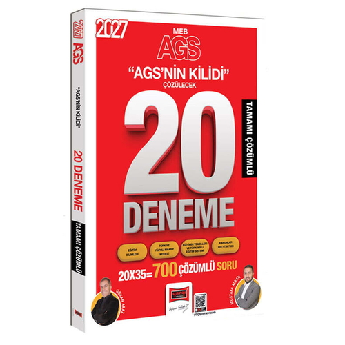 MEB AGS Kilidi Tamamı Çözümlü 20 Deneme Yargı Yayınları 2027