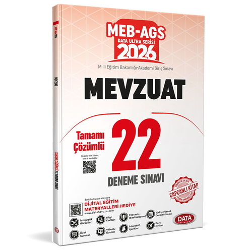 MEB AGS Mevzuat Tamamı Çözümlü 22 Deneme Sınavı Data Yayınları 2026