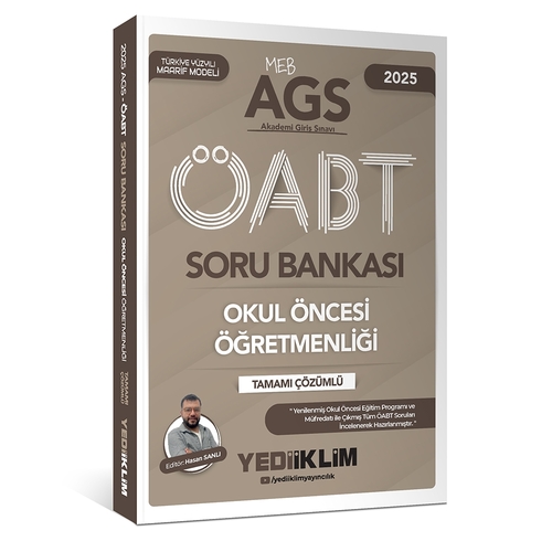 MEB AGS ÖABT Okul Öncesi Öğretmenliği Soru Bankası Yediiklim Yayınları 2025