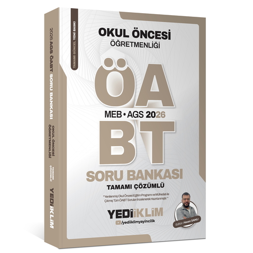 MEB AGS ÖABT Okul Öncesi Öğretmenliği Soru Bankası Tamamı Çözümlü Yediiklim Yayınları 2026