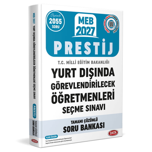 MEB Prestij Yurt Dışında Görevlendirilecek Öğretmenleri Seçme Sınavı Soru Bankası Data Yayınları 2026