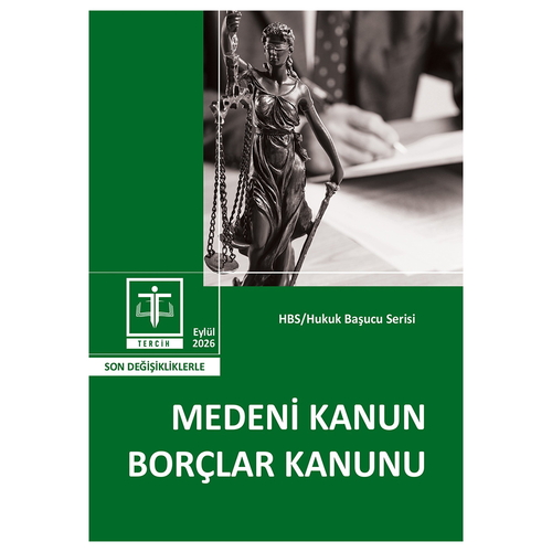 Medeni Kanun ve Borçlar Kanunu - Tercih Yayınları Kanun Metinleri Eylül 2026