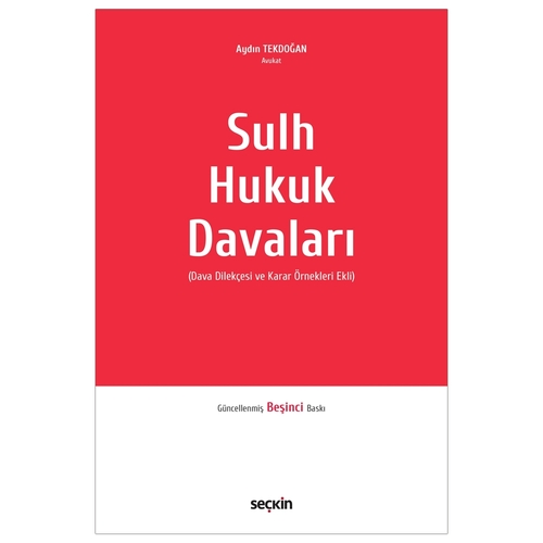 Sulh Hukuk Davaları - Aydın Tekdoğan