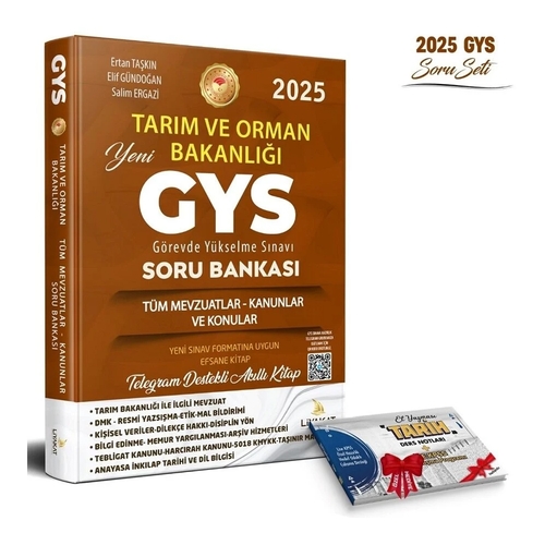 Tarım ve Orman Bakanlığı GYS Soru Bankası Liyakat Yayınları 2025