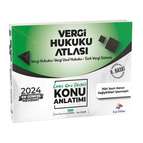 Vergi Hukuku Atlası Konu Anlatımı Dizgi Kitap Yayınları 2024