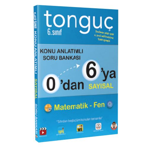 6. Sınıf 0\'dan 6\'ya Sayısal Konu Anlatımlı Soru Bankası Tonguç Akademi Yayınları