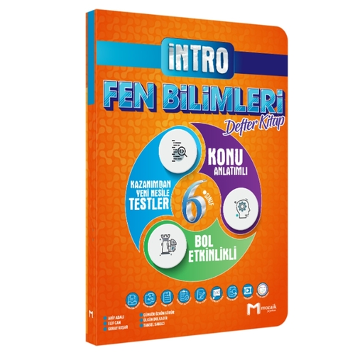 6. Sınıf Fen Bilimleri İntro Defter Kitap Mozaik Yayınları