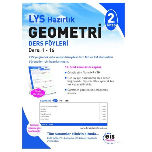 LYS Geometri 2. Kitap Ders Anlatım Föyleri EİS Yayınları