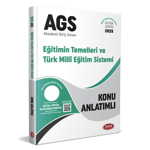 AGS Ultra Serisi Eğitimin Temelleri, Türk Milli Eğitim Sistemi Konu Anlatımlı Data Yayınları 2025