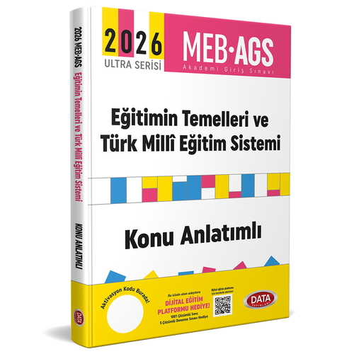 AGS Ultra Serisi Eğitimin Temelleri, Türk Milli Eğitim Sistemi Konu Anlatımlı Data Yayınları 2026