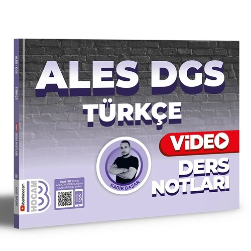 ALES DGS Türkçe Video Ders Notları Benim Hocam Yayınları 2024