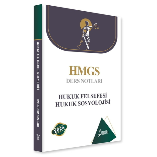 ÇSA HMGS Hakimlik Ders Notları Hukuk Felsefesi ve Hukuk Sosyolojisi Yetki Yayınları 2026