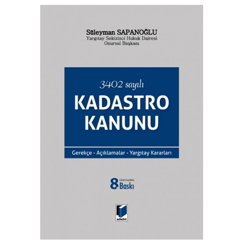 Kadastro Kanunu - Süleyman Sapanoğlu