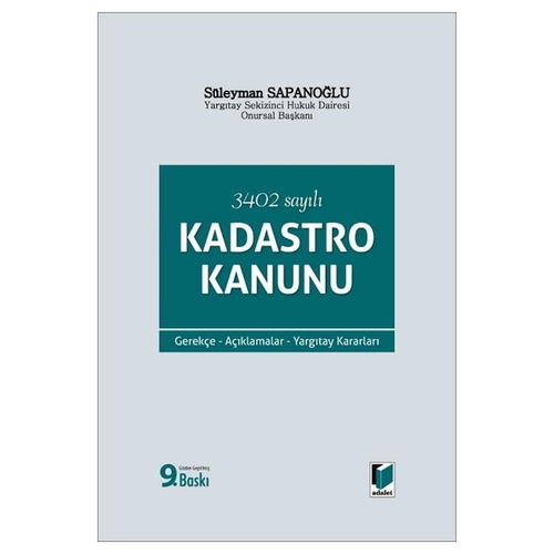 Kadastro Kanunu - Süleyman Sapanoğlu