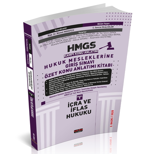 Kelepir Ürün İadesizdir - HMGS Kampı Özet Konu Anlatımı İcra ve İflas Hukuku Savaş Yayınları 2025