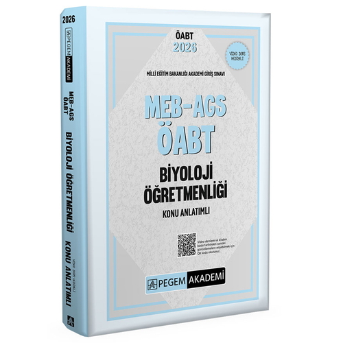MEB AGS ÖABT Biyoloji Öğretmenliği Konu Anlatımlı Pegem Akademi Yayınları 2026