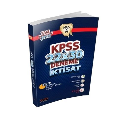KPSS A Grubu İktisat 22x30 Deneme Savaş Yayınları
