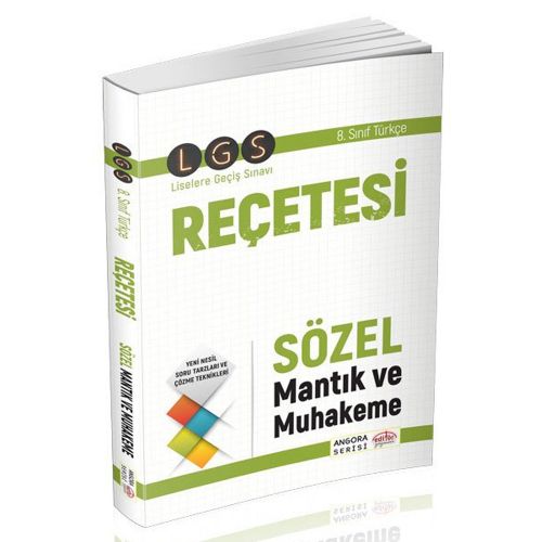LGS Reçetesi Sözel ve Mantık Muhakeme Editör Yayınları