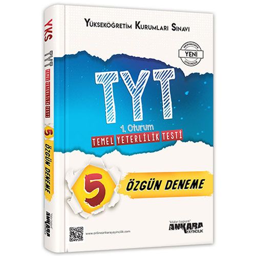YKS 1. Oturum TYT 5 Özgün Deneme Ankara Yayıncılık