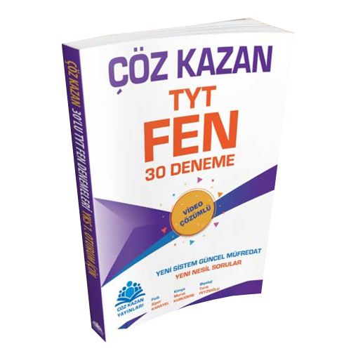 YKS TYT Fen Bilimleri 30 Deneme Çöz Kazan Yayınları
