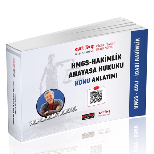 Adli-İdari Hakimlik HMGS Anayasa Hukuku Video Takip Ders Notu Konu Anlatımı Savaş Yayınları 2026