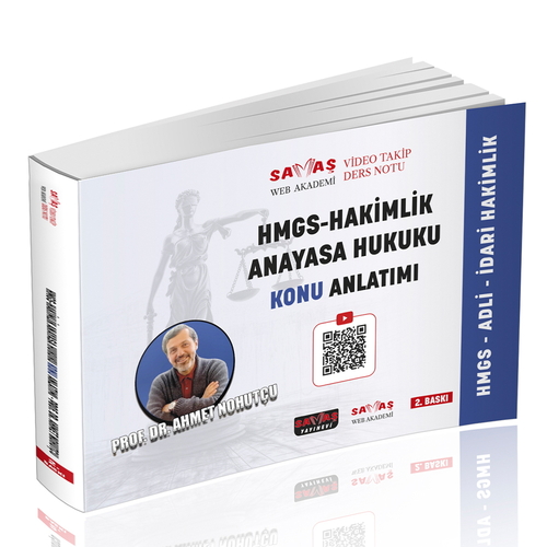 Adli-İdari Hakimlik HMGS Anayasa Hukuku Video Takip Ders Notu Konu Anlatımı Savaş Yayınevi 2026