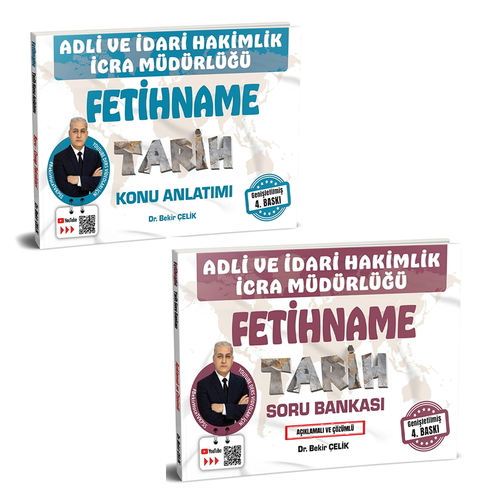Adli İdari Hakimlik İcra Müdürlüğü FETİHNAME Tarih Konu Soru Seti - Bekir Çelik 2026