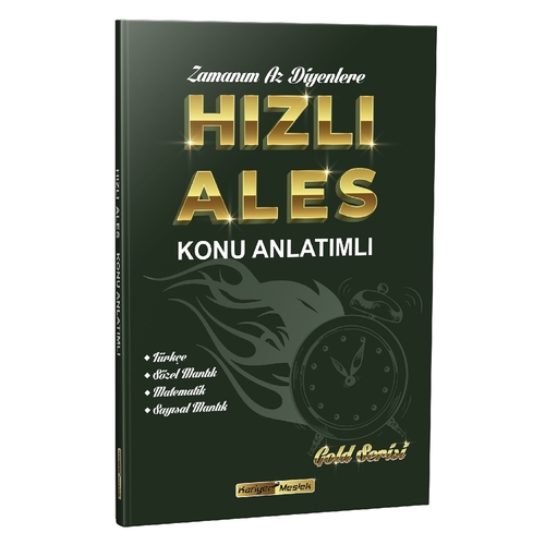 ALES Zamanım Az Diyenlere Hızlı Konu Anlatımlı Kariyer Meslek Yayınları