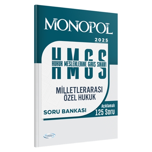 HMGS Milletlerarası Özel Hukuk Soru Bankası Monopol Yayınları 2025