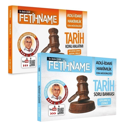 KPSS Adli ve İdari Hakimlik Fetihname Tarih Konu Soru Seti - Bekir Çelik