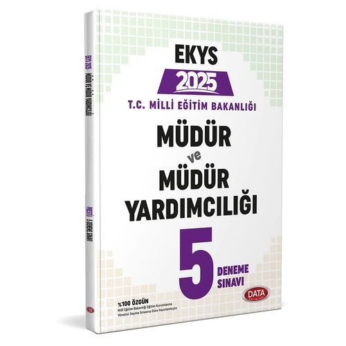 MEB EKYS Müdür ve Müdür Yardımcılığı 5 Deneme Sınavı Data Yayınları 2024