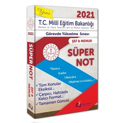 T.C. Milli Eğitim Bakanlığı GYS Şef ve Memur Süper Not Next Kariyer Yayınları 2021