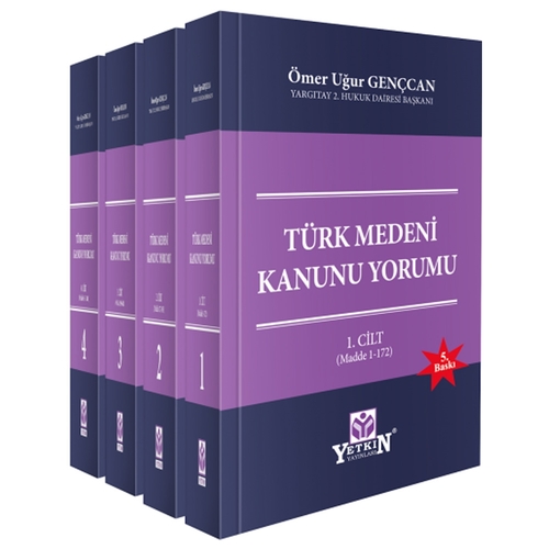 Türk Medeni Kanunu Yorumu Takım 4 Cilt - Ömer Uğur Gençcan