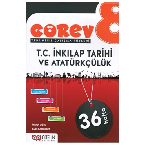 8. Sınıf Görev T.C. İnkılap Tarihi ve Atatürkçülük Soru Bankası Nitelik Yayınları